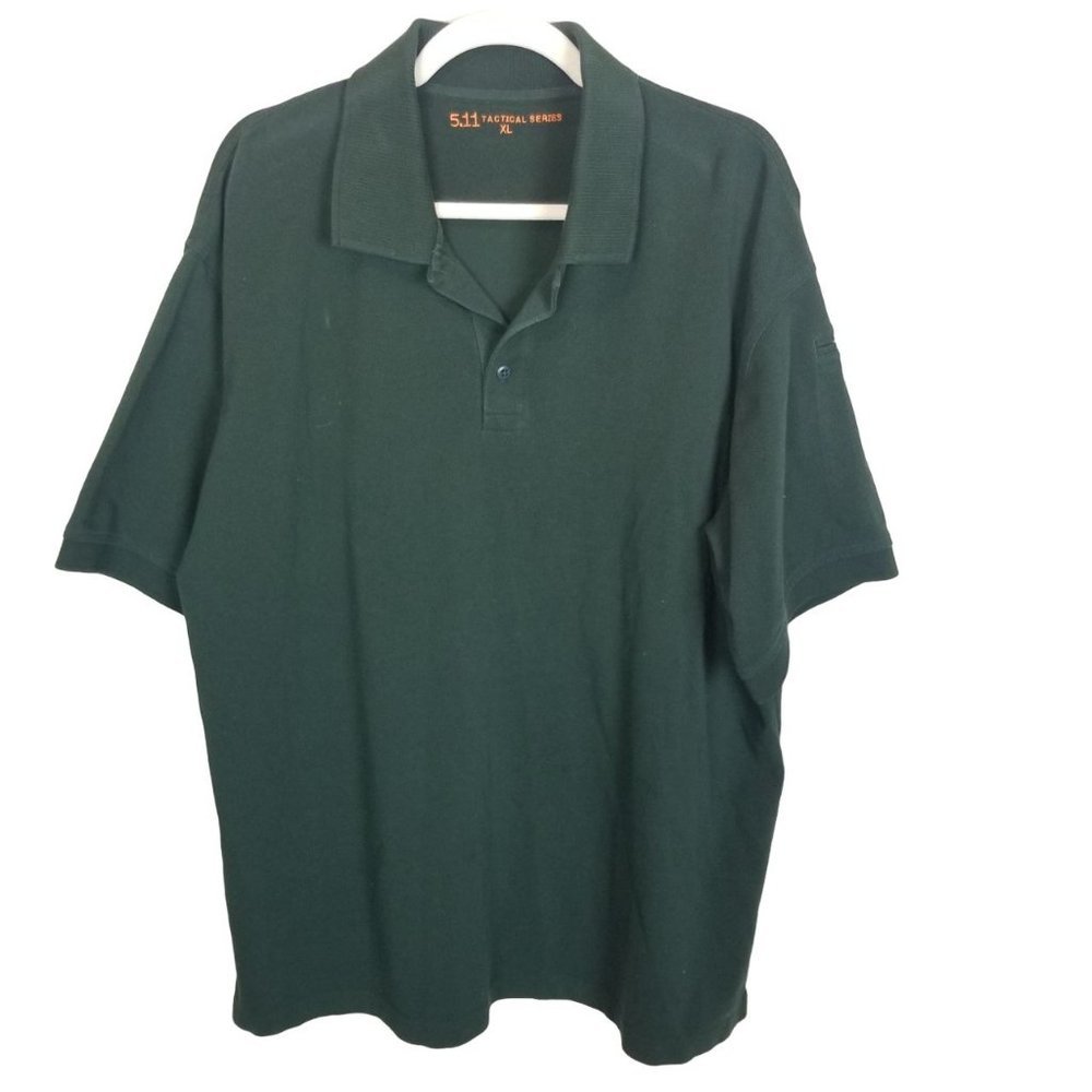 5.11 Tactical Series Mens XL Dark Green Short Slee